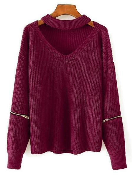 Chunky Knit Cut-Out Sweater