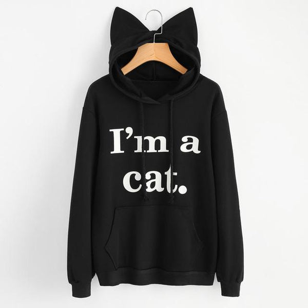 I'm a Cat - Cat Ear Hoodie Sweatshirt
