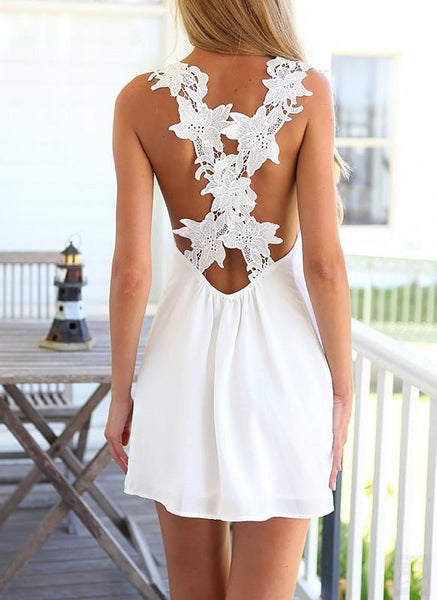 Wildflower - Backless Lace Dress
