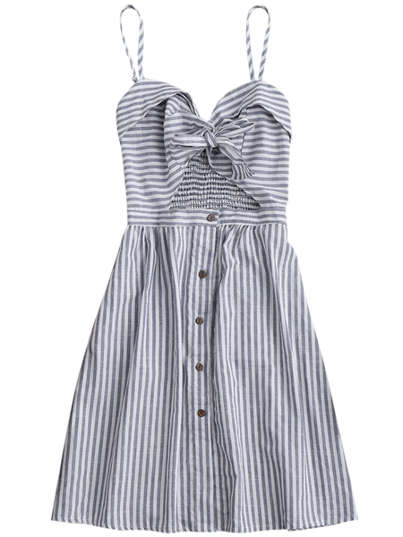 Barca - Striped Wrap Dress
