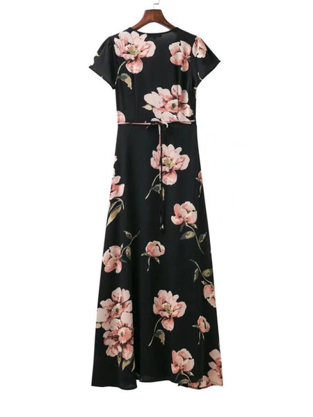 Rosie - Floral Print Maxi Dress