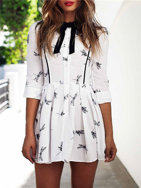 Dragonfly - Print Party Dress