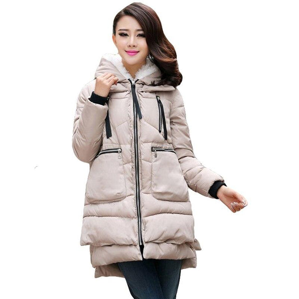 Era - Thick Hooded Plus Size Winter Warm Jacket