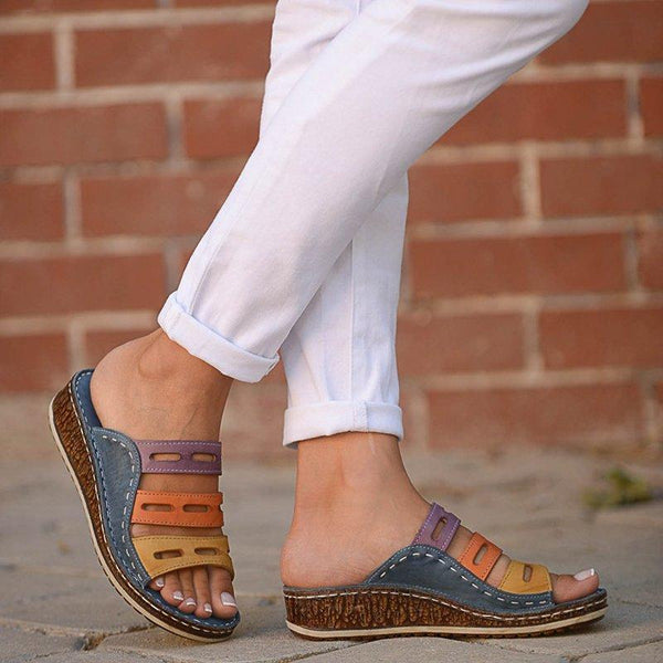 Keva - Multi-Color Slide Sandals