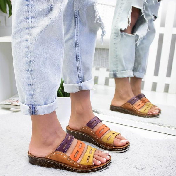 Keva - Multi-Color Slide Sandals