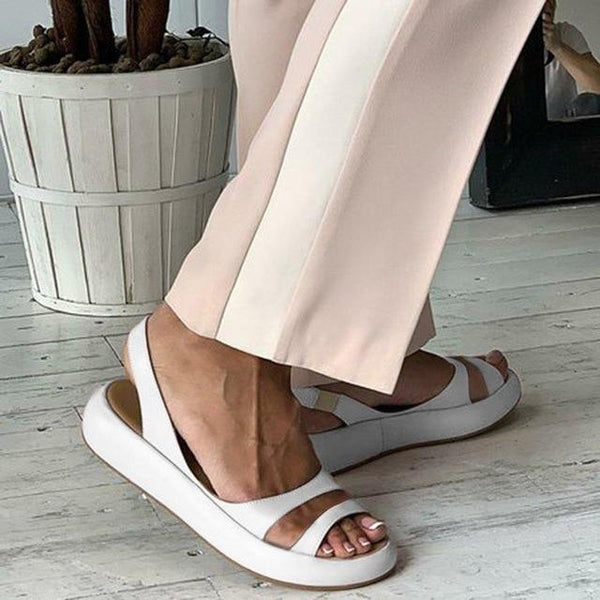 Harper - Low Platform Strappy Sandals