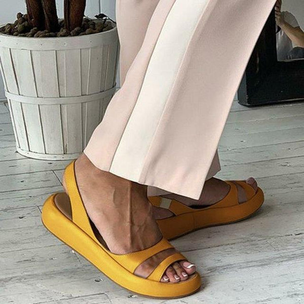 Harper - Low Platform Strappy Sandals