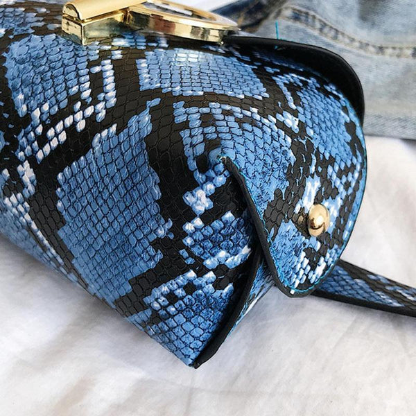 Earla - Snake Skin Pattern Waist Bag