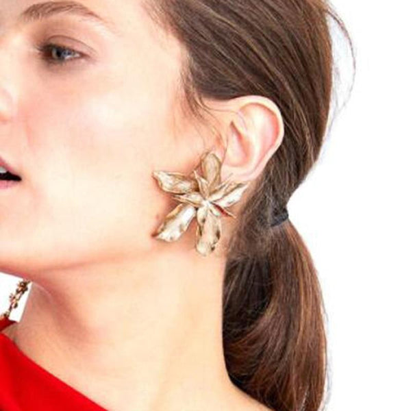 Lella - Large Flower Earrings
