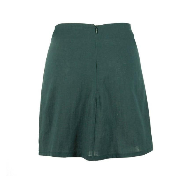Christine - Split High Waist Mini Skirt