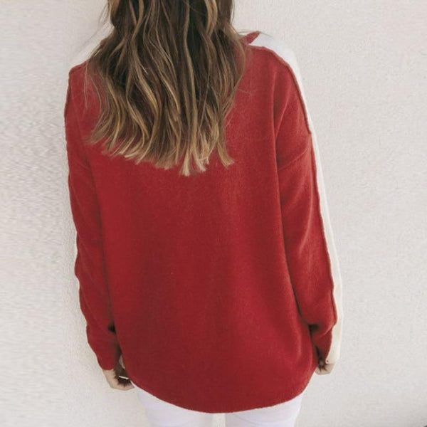 Ember - Vintage Color Stripe Pullover Sweater