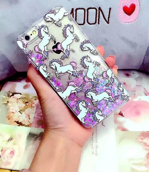 Glitter Unicorn iPhone Case
