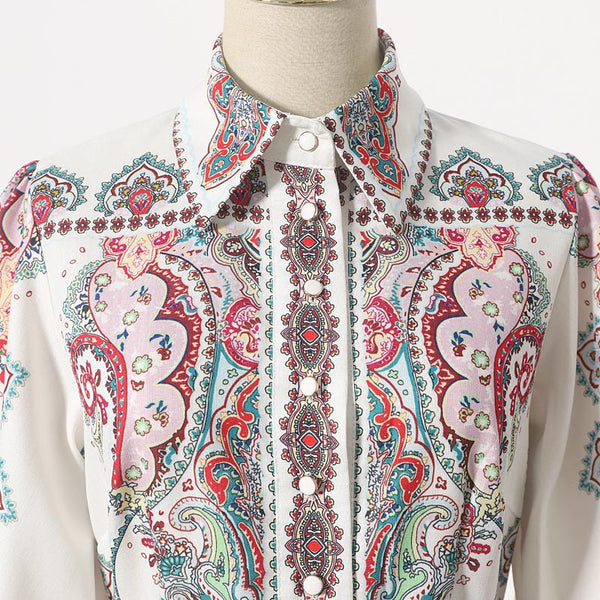Billie - Vintage Floral Long Sleeve Dress