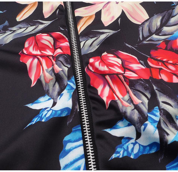 Ines - Floral Zip Jacket