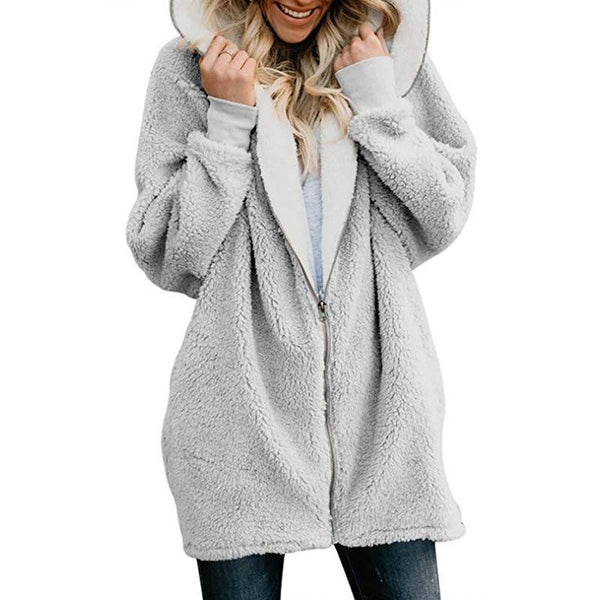 Remi - Fleece Over Size Fluffy Hoodie Sweater