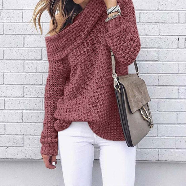 Kyla - Off Shoulder Knitted Sweater