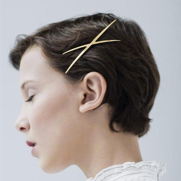 Alina - Modern Metal Hair Clips