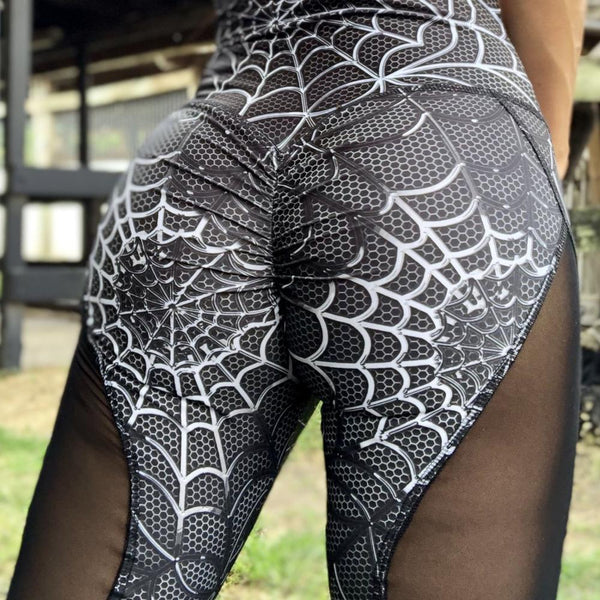 Calista - Spider Web Mesh Leggings