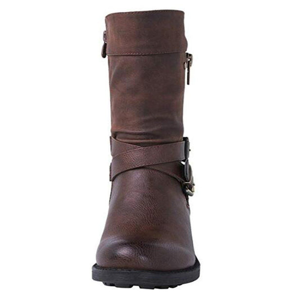 Ginny - Buckle Strap Boots