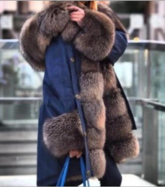 Holland - Faux Fur Trim Snow Coat