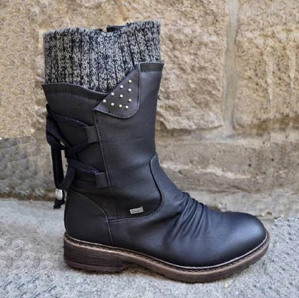 Jael - Lace Up Snow Boots