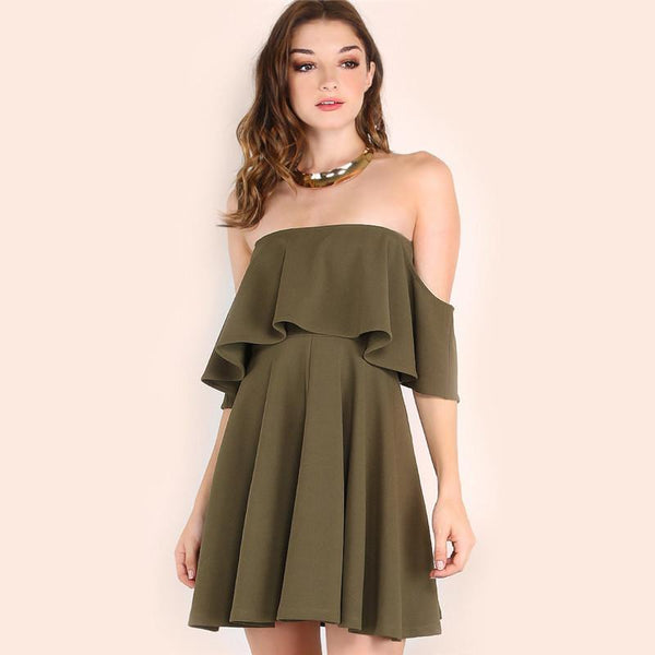 Keira - Ruffle Fold Dress – Speak