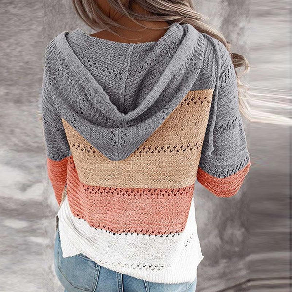 Eulah - Knitted Patchwork Sweater