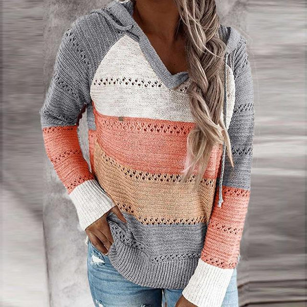 Eulah - Knitted Patchwork Sweater