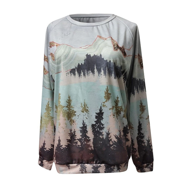 Crewneck Forest Landscape Sweatshirt