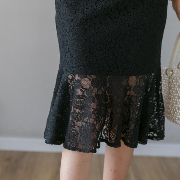 Bianca - Elegant Ruffled Lace Skirt