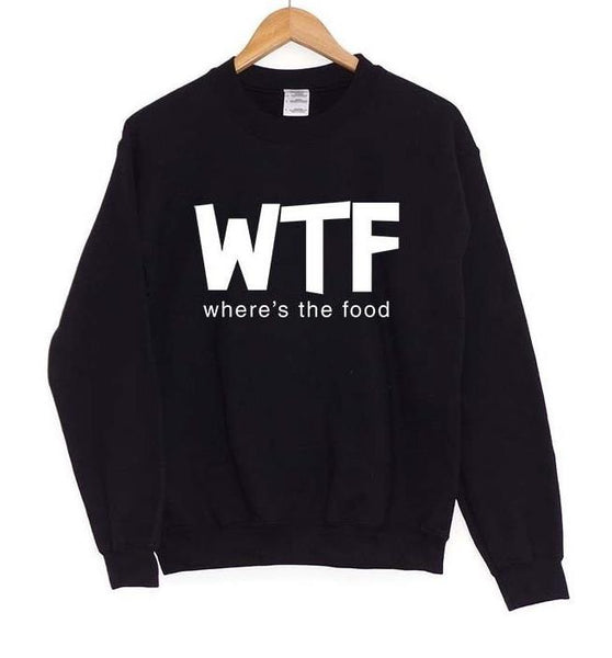 WTF - Where's the Food Pullover Sweater