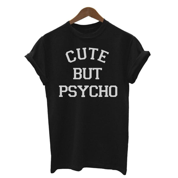Cute But Psycho Short Sleeve Graphic Tee