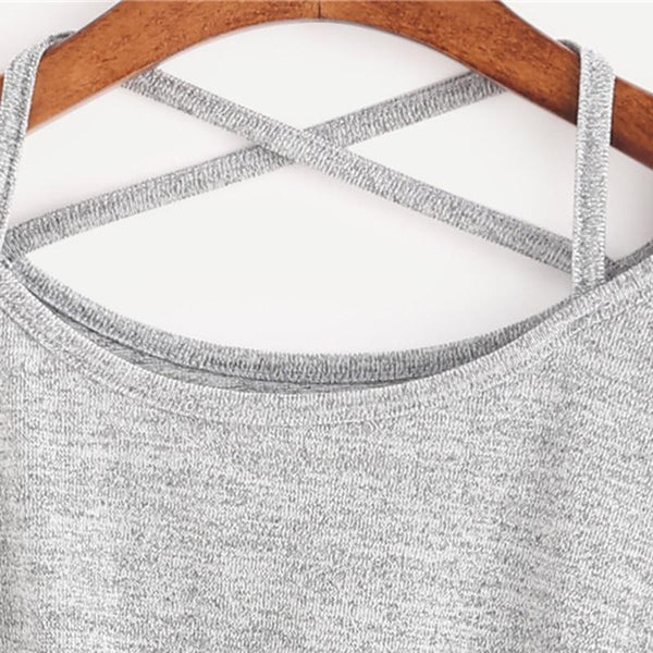 Madison - Crisscross Front Tie Long Sleeve T-Shirt