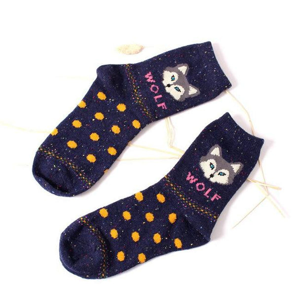 Vintage Speckled Animal Socks