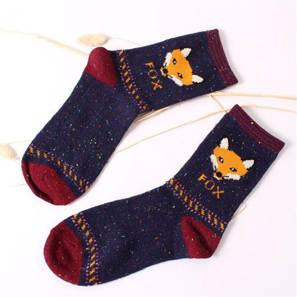 Vintage Speckled Animal Socks