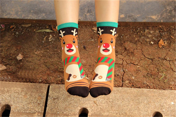 Christmas Cartoon Character Socks