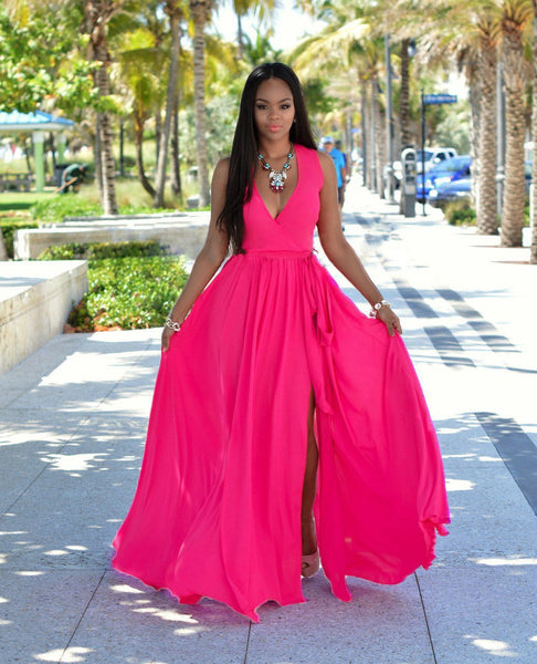 Belle - Elegant Sleeveless Maxi Dress
