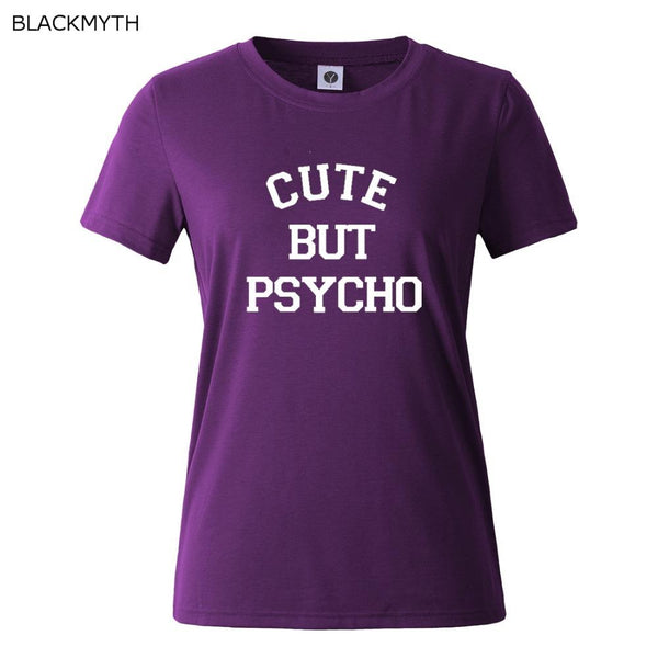 Cute But Psycho Short Sleeve Graphic Tee
