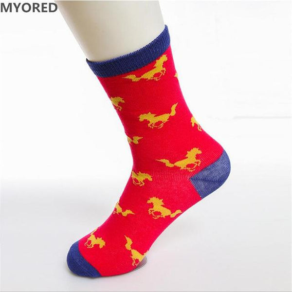 Colorful Woodland Animal Socks