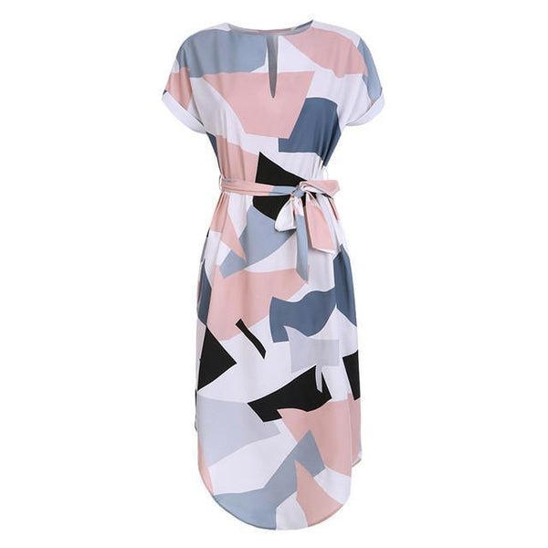 Sera - Geometric Pencil Dress