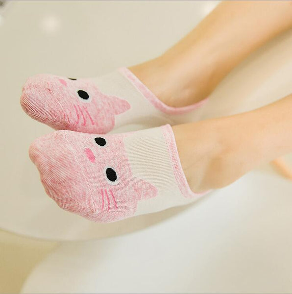 Cute Cat Ankle Socks