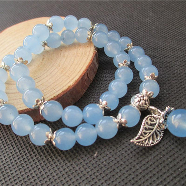Tibetan Blue Fluorite Crystal Bracelet