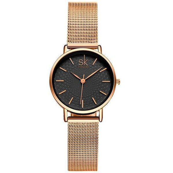 Silver Mesh Band Stainless Steel Watch