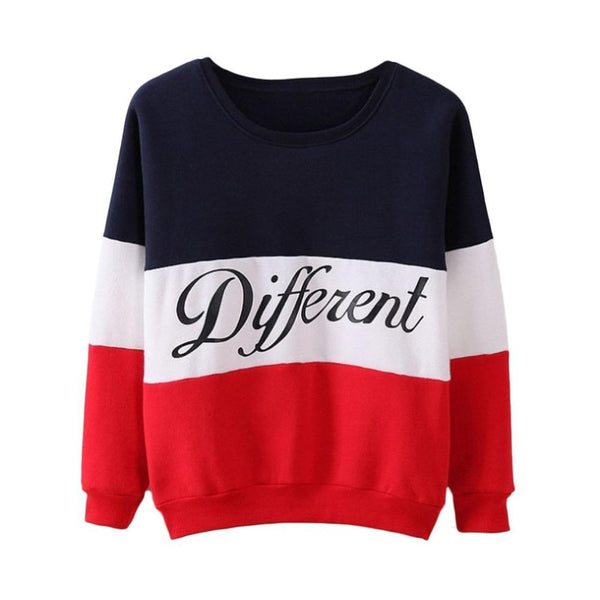 Different - Block Color Pullover Sweatshirt