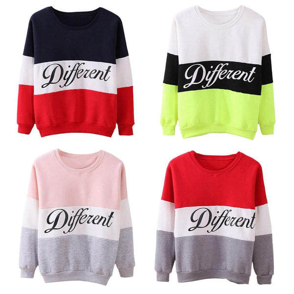 Different - Block Color Pullover Sweatshirt