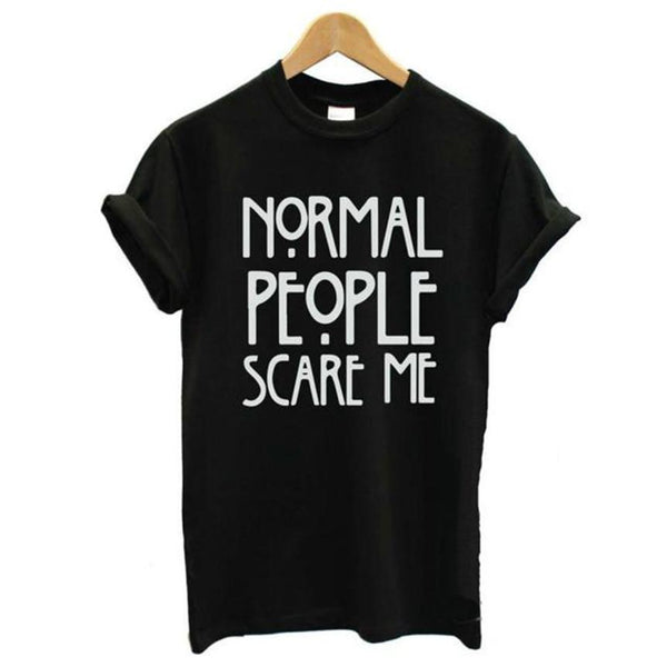 Normal People Scare Me Short Sleeve Graphic Tee