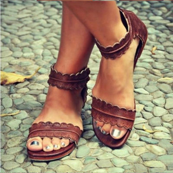 Mae - Vintage Open Toe Sandals