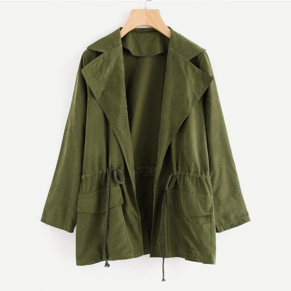 Dual Pocket Casual Trench Coat