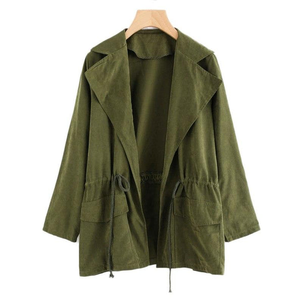 Dual Pocket Casual Trench Coat