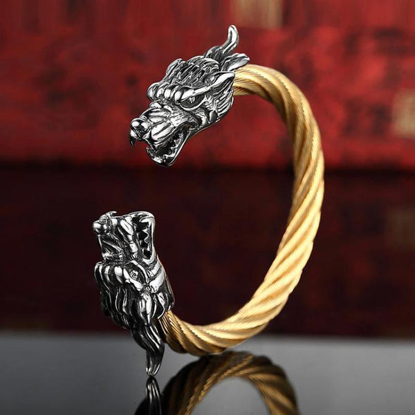 Tibetan Steel Dragon Bracelets